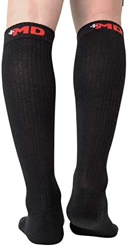 6 זוגות דחיסת גרביים 8-15 ממ כספית עבור נשים & גברים כרית הברך גבוהה גרביים