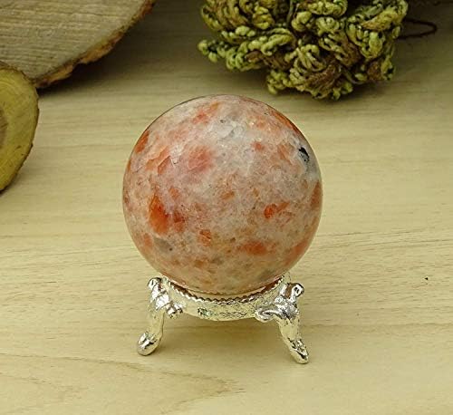 כדור אבן אבן של רייקיירה סאונסטון עם טבעת עמדת טבעת איזון איזון בין ריפוי קריסטל מטאפיזי- בחר בגודל