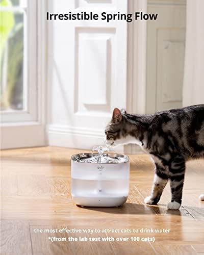 מזרקת מים לחיות מחמד וחבילה של מסנן החלפה, מתקן מים אוטומטי לכלבים וחתולים, מערכת סינון משולשת למים