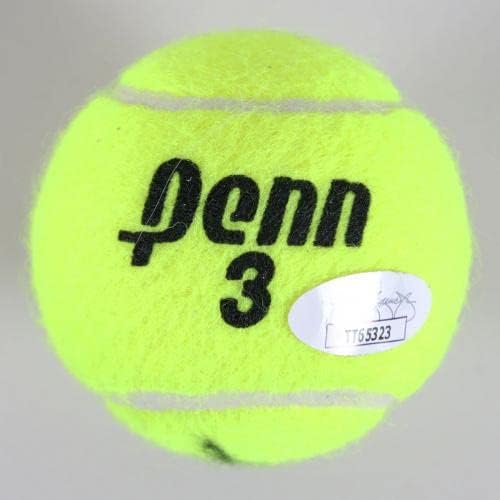 נעמי אוסאקה חתום על כדור טניס אוטומטי מלא - COA JSA - כדורי טניס עם חתימה