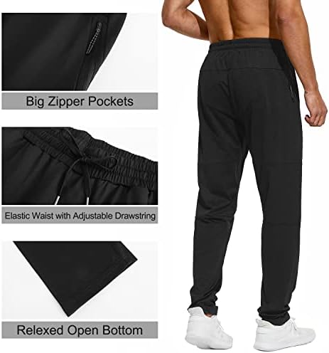 32/34 / 36 מכנסי טרנינג גבוהים לגברים רוכסן כיס מכנסי אימון רצים גבוהים במיוחד