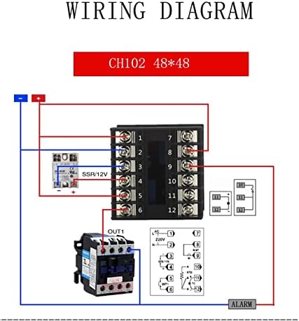 MGTCAR פלט כפול SSR וממסר CH102 CH402 CH702 CH902 שני פלט ממסר LCD דיגיטלי PID בקר טמפרטורה חכמה
