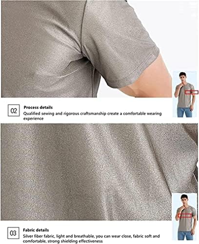 DARZYS EMF לבגדי קרינה אנטי קרינה, תחתונים הדוקים עם סיבי כסף מתהפכים כדי להגן מפני קרינה אלקטרומגנטית