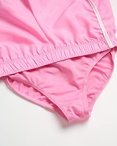 מכנסי בנות כפפות גוף - 4 חבילות ביצועים אתלטי יבש מכנסי כושר דולפין, Scrunchie, Scrunchie
