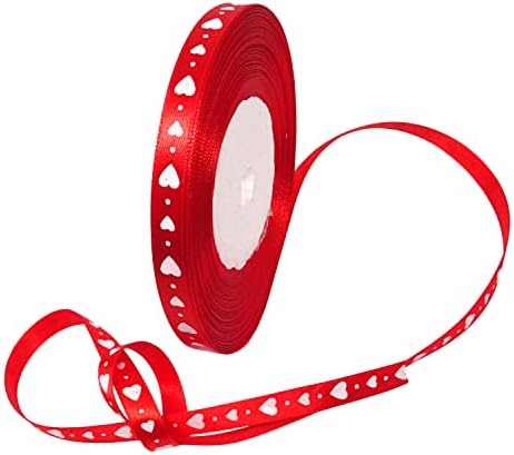Honbay 50 מטר אדום אהבה סרט לב סרט מתנות ליום האהבה לסרט פרחים פרחים יום הולדת חתונה וקישוט יום האהבה