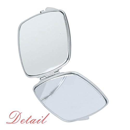 משקפיים ג ' ירפה נאה אמנות דקו מתנת אופנה מראה נייד קומפקטי כיס איפור כפול צדדי זכוכית