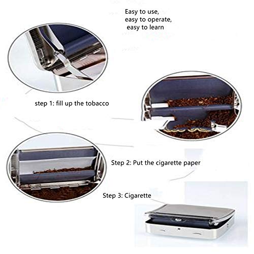 מתכת אוטומטי סיגריות אוטומטי טבק רולר תיבת סיגריות מתגלגל מכונה מקרה מתכת טבק עישון מתגלגל מכונה הרב רולר 70