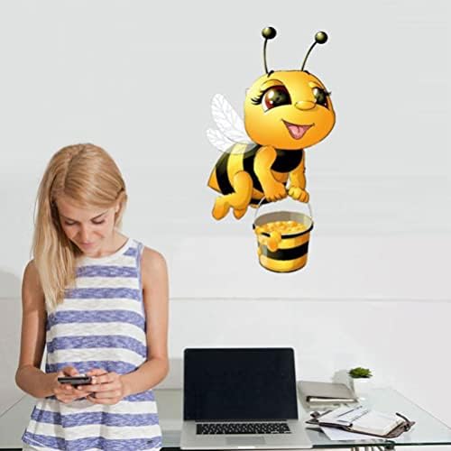 2 יחידות דבורת מדבקות קיר דבורת דבורת דבורת דבורת דבש מדבקות קיר להסרה דקור נצמד לילדים קישוטי