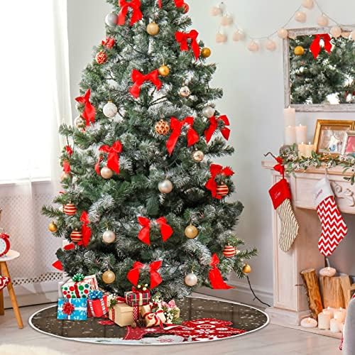 עץ צבי חג המולד של Oarencol חצאית עץ חג המולד עץ עץ מושלג
