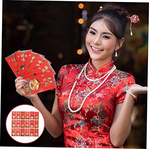 18 יחידות שנה של נמר אדום מעטפה מתנה מעטפות עבור מתנות סיני אדום מנות דקורטיבי מעטפות מזל אדום מעטפות