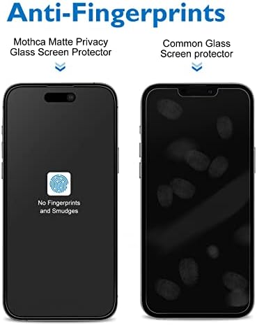 מגן מסך פרטיות מאט מוטקה לאייפון 14 פרו 6.1 אינץ ' 2022 עם מדבקת יישור, אנטי ריגול נגד בוהק כיסוי מלא זכוכית
