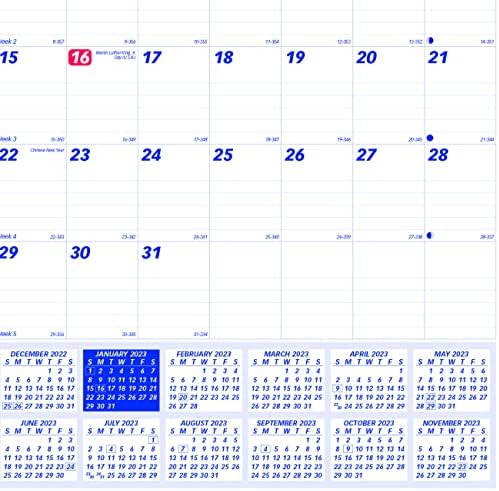 לוח קיר תאום חוטי חום, חודש לדף, 8 על 11, סדינים לבנים, 12-חודש : 2023