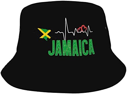 ג'מייקה זה בכובעי דלי ה- DNA שלי כובע חוף חוף אופנה כובע דייג חיצוני לנשים ולגברים