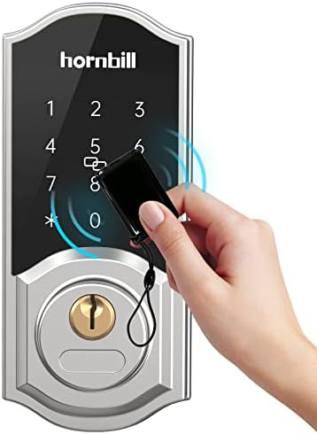 Hornbill 4 חבילות כרטיס IC Smart, RFID M1 13.56MHz FOB למנעול דלת כניסה ללא מפתח, פוב מקשים למנעולי דלתות חכמים