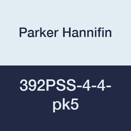 פארקר חניפין 392PSS-4-4-PK20 POLY-TITE COITE FORTING FOTTING, Bulkhead, 1/4 צינור דחיסה x 1/4