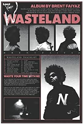 Ygulc brent poster faiyaz wasteland אלבום מוסיקה כיסוי קנבס דקור חדר שינה עיצוב ספורט נוף משרד חדר משרד מתנה