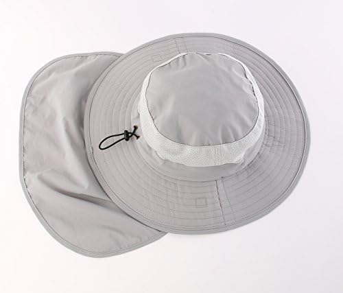 בית מעדיף חיצוני עד50 + רשת שמש כובע רחב שוליים דיג כובע עם צוואר דש