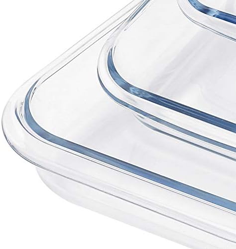 סט צלחות זכוכית של פויו תנור פויו, צלחות סלט צלחות פאי עוגה של צלחות צלחות עוגה - קוטר 10 אינץ '.