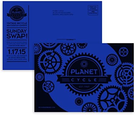 נינה אסטרוברייט לייזר, הדפסת הזרקת דיו להדפסה כרטיס רב תכליתי, כחול, 65 ליברות