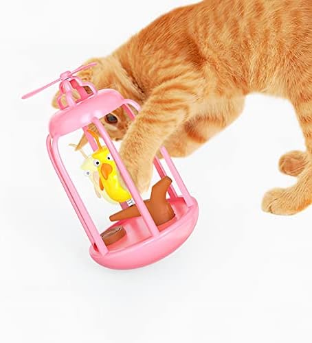 משעשע חתול צעצועי נשמע ציפור כלוב משעשע חתול לא הפוך טחנת רוח פטיפון חתול שעמום הקלה צעצועים