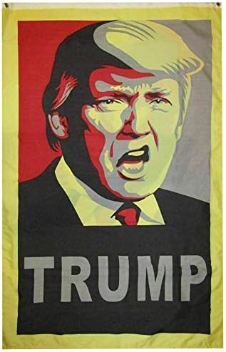 סיטונאות אמריקאית סופרסטור דונלד טראמפ פנים ארט באנר אנכי 100d ארוג פולי ניילון 5x3 3'x5 'דגל