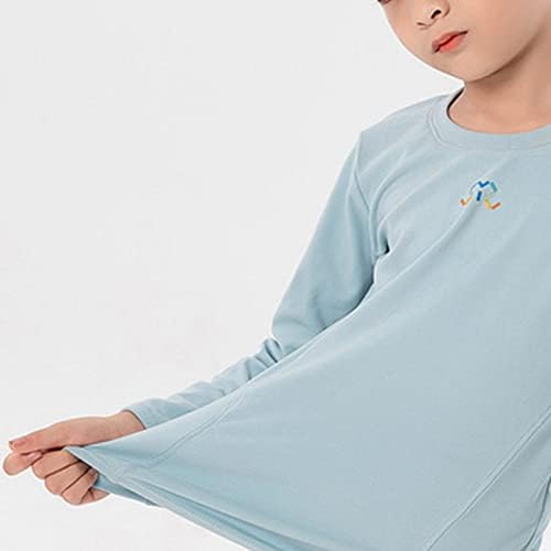 אנזוי ילדים בנות בנים תחתונים תרמיים קבעו ג'ונס ארוך חמים סט חולצות שכבת בסיס עם חותלות תלבושת חמה