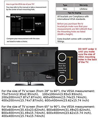 CK Global Global Profile Tilt Tilt Tilt Slacket Mountet עם רמת רוח מובנית עבור LG TV 47 אינץ 'דגם: