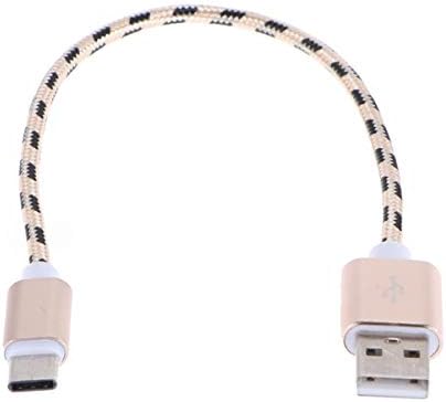 כבלים USB ABAODAM סוג USB סוג טעינה מהירה כבל ניילון ניילון קלא
