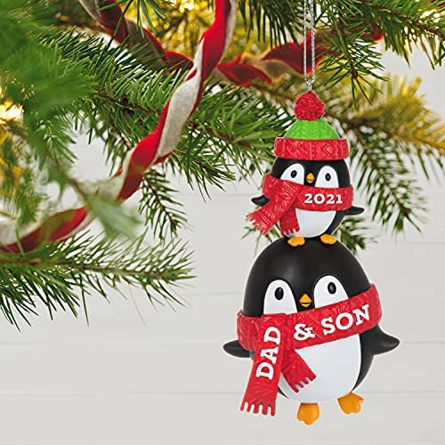 מזכרת הולמרק קישוט חג המולד, שנה מיום 2021, פינגווינים של אבא ובן