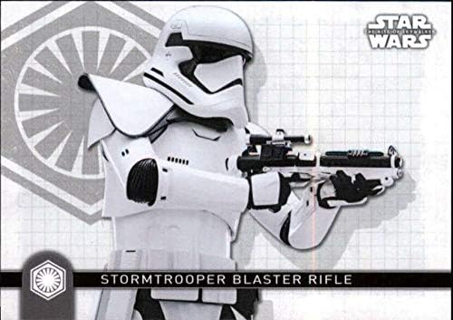 2020 Topps מלחמת הכוכבים עלייה של Skywalker Series 2 כלי נשק W-9 StormTrooper Blaster Rifle Card
