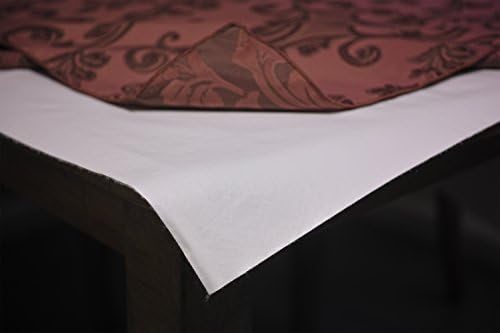 Yourtablecloth deluxe מרופדת כרית שולחן כבד עם גיבוי פלנל