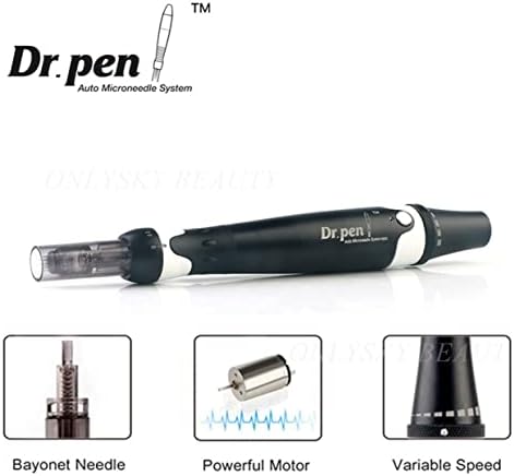עט יופי של מיקרונדלינג המקצועי Dr.Pen Ultima A7, ערכת Dermapen לטיפול בעור עם 4 מחסניות חבילות-