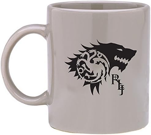 משחקי הכס Rhaegar + Lyanna = ג'ון שלג 11 גרם ספל קפה קרמיקה
