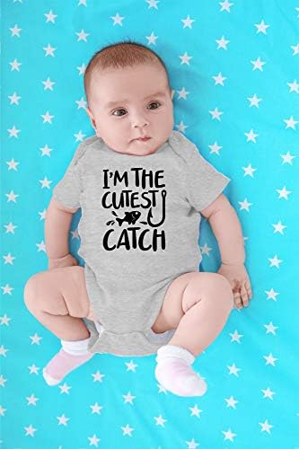 CBTWEAR אני התפיסה הכי חמודה - תלבושת דיג מצחיקה - תינוק חמוד מקשה אחת בגד גוף לתינוק