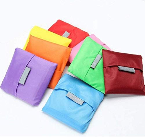 3 יח 'שקיות מכולת לשימוש חוזר ושימוש צבעוני נייד שקית קניות סביבה.