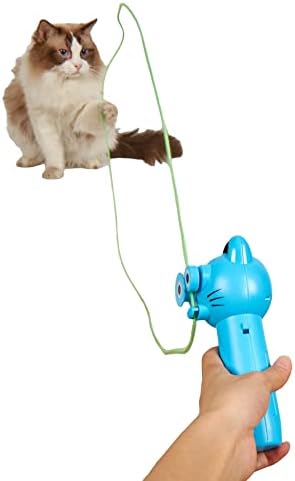 Qwinee חבל משגר מדחף צעצוע מחרוזת מחרוזת חתול צעצוע חתול