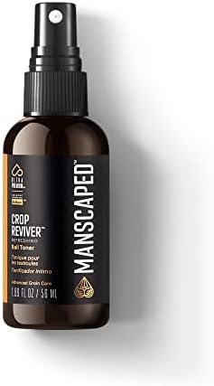 Manscaped® The Crop Reviver ™, ריסוס טונר של גוף גברים, לחות ומרענן, מפשע קירור שפריץ עם אלוורה מרגיעה,