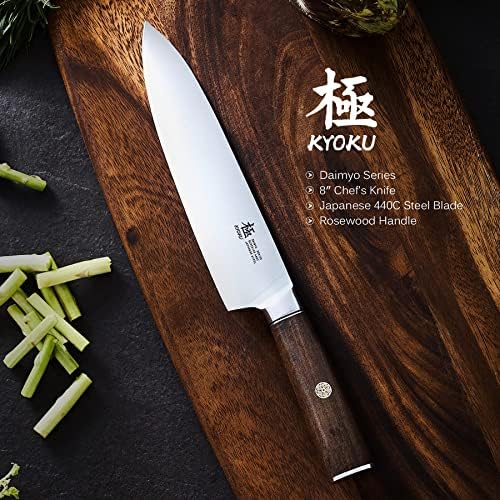 סדרת קיוקו דיימיו 7 סכין קליבר + 7 סכין נקירי + 8 סכין שף-יפני 440 ג נירוסטה-ידית סיסם