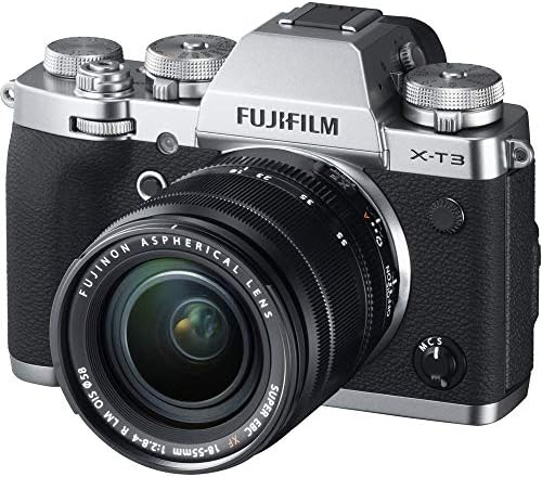 פוג ' יפילם אקס-טי 3 מצלמה דיגיטלית ללא מראה עם ערכת עדשות 18-55 מ מ - כסף