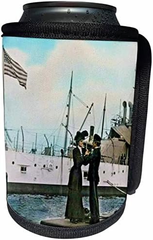 3drose Magic Lantern Slide וינטג 'בערך 1906 חיל הים. - יכול לעטוף בקבוקים קירור יותר