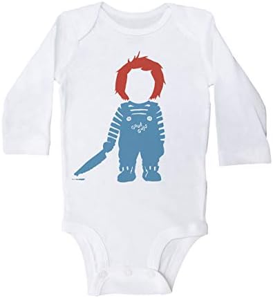 Baffle Chucky בהשראת Onesie, צ'אקי שנות התשעים, בגד גוף לתינוק, אימה אונסי