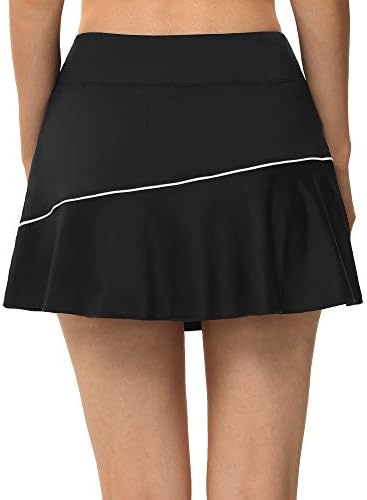 חצאיות טניס אתלטיות של Sportech לנשים קלות משקל פעיל עם כיסים עם מכנסי ספורט אימון של Pockets