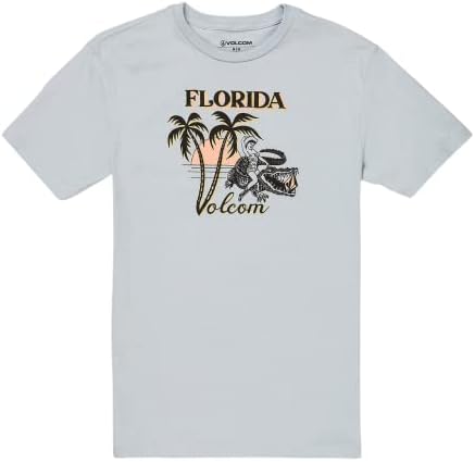 Volcom פלורידה SST - אופנה לגברים כותנה חולצת טריקו של שרוול קצר מזדמן - כושר רגיל - לבוש חוף סגנון