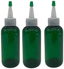 חוות טבעיות 4 גרם ירוק בוסטון BPA בקבוקים בחינם - 3 מכולות ריקות למילוי ריק - שמנים אתרים מוצרי