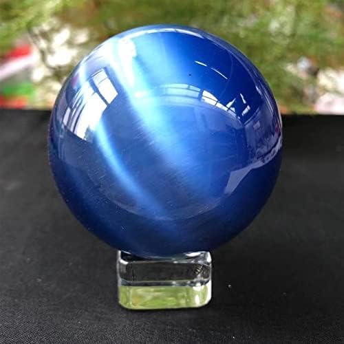 ZHSG CAT עין בדולח כדור כחול כחול סגול עין אופל טבעי קוורץ קריסטל אבן כדור כדור אבן קישוט משרדים