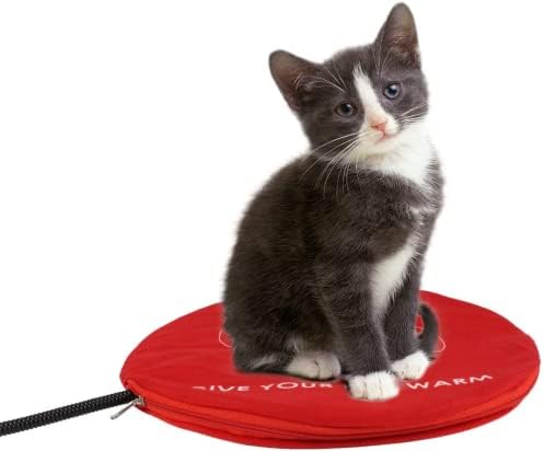 נמסן לחיות מחמד כרית חימום מקורה חתול כרית חימום עגול מחומם חתול מיטת חתול עץ, שמיכה חמה קטן כלב כרית