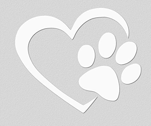 Viavinyl Dog Paw Pabel Leak for Lovers and Animal. עבור חלונות רכב ומשאיות, מחשבים ניידים ומקבוקים, אייפדים