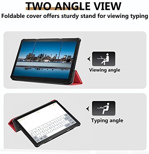מקרה עבור Fire HD 10 ו- Fire HD 10 Plus Tablet, Ultra קל משקל קל-מעטפת עמדת עמד