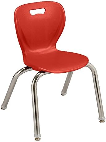 כיסא בית ספר מסדרת צורות למידה, גובה מושב 14, אדום, 3014-אז