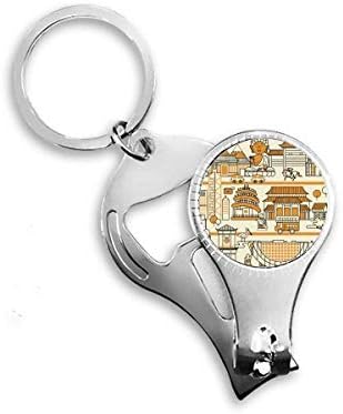 הונג קונג בסגנון מקומי מבקר בסין ניפר ניפר טבעת מפתח בקבוקי שרשרת פותחן